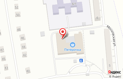 Супермаркет Пятерочка на Московской улице на карте