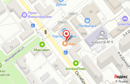 Авторская пекарня Эмиль Бонтэ на Октябрьской улице на карте