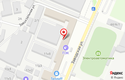 Торговая компания продуктов питания для кафе, ресторанов, фаст-фуда Фрост на Заводской улице на карте