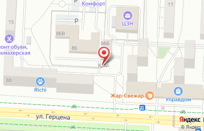 Магазин у дома Бристоль на улице Герцена на карте