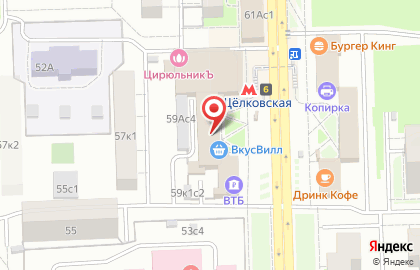 Кафе Добрынинский и партнёры на 9-й Парковой улице на карте