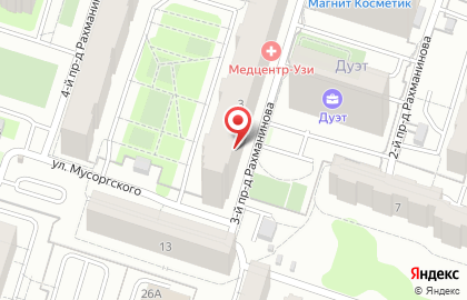 Магазин Ягодка в Октябрьском районе на карте
