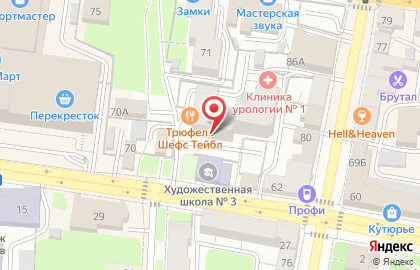 Магазин Красивые ткани в Железнодорожном районе на карте