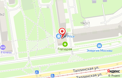 Универсам Fix Price на Таллинской улице на карте