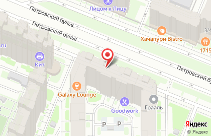 Приемный пункт химчистки Пингвин на Петровском бульваре, 7 в Мурино на карте