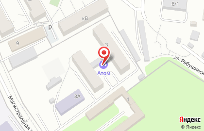 Хостел Атом на карте