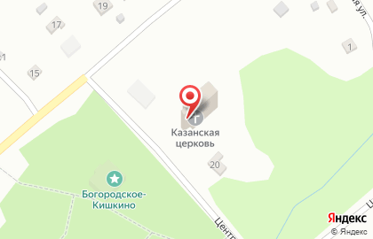 Церковь иконы Божией Матери Казанская в Кишкино на карте