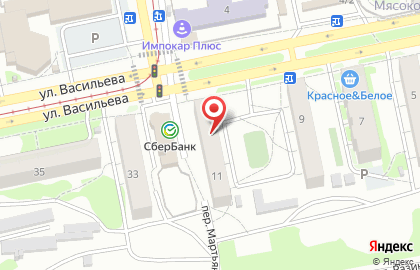 Салон мобильной связи МТС на улице Васильева на карте
