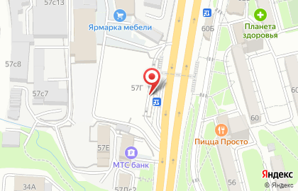 Киоск печатной продукции Печать Владивосток на проспекте 100-летия Владивостока на карте