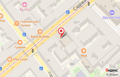 Балтийский Банк, Санкт-петербургский Филиал на Сенной площади на карте