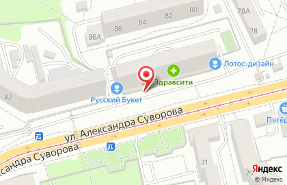 Служба переездов Груз-Сервис на улице А.Суворова на карте