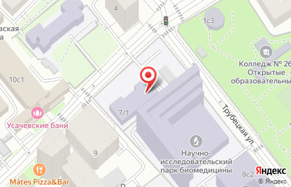 МИТХТ, Московский государственный университет тонких химических технологий им. М.В. Ломоносова на улице Усачёва на карте