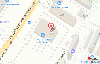 Автосалон КЛЮЧАВТО Краснодар Мега-Тургеневский на карте
