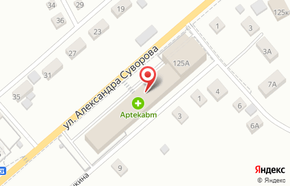 Магазин Мегапак на улице Александра Суворова на карте