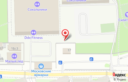 Дворец Спорта Сокольники на карте