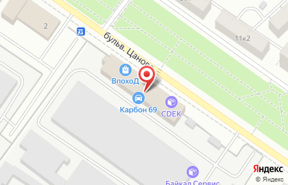 Интернет-магазин Автогрупп Тверь на бульваре Цанова на карте
