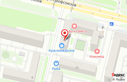 Продуктовый магазин Эмилия на улице Профсоюзов на карте