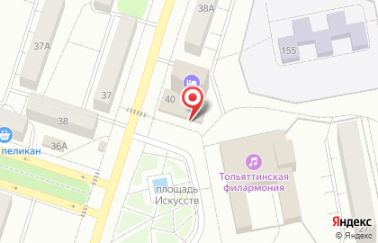 Супермаркет Пятёрочка на улице Победы, 40 на карте