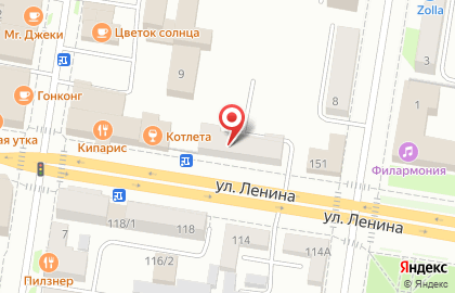 Матадор на улице Ленина на карте