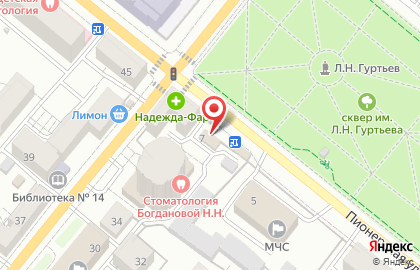 Продуктовый магазин Тихий океан на Пионерской улице на карте