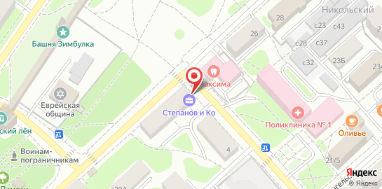 Коллегия юристов Степанов и Ко на карте