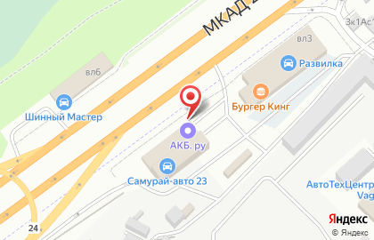 Интернет-магазин аккумуляторов АКБ.ру в Южном Орехово-Борисово на карте