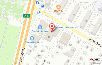 Сеть цифровых супермаркетов ДНС в Советском районе на карте