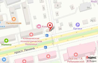 Продукты на Ленина на карте