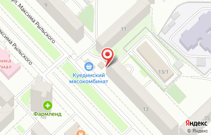 Продуктовый магазин Дворик на улице Рыльского на карте