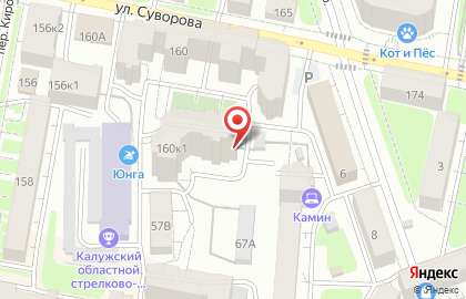 Компания Газпром межрегионгаз Калуга на улице Суворова на карте