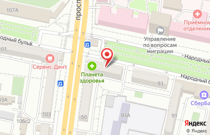 Аптека Планета Здоровья в Белгороде на карте