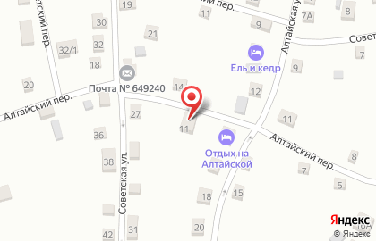 Сувенирная лавка в Алтайском переулке на карте