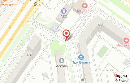 Магазин по продаже цветов на ул. Николая Гондатти, 2 к1/2 на карте