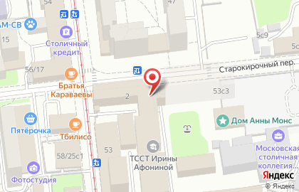 Студия растяжки RESTRETCHING на метро Бауманская на карте