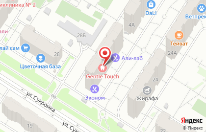 Парикмахерская эконом-класса эконом-класса в Москве на карте
