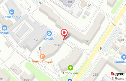 Магазин Кнопка на Судогодском шоссе на карте