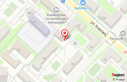 Центр заполнения бланков для отдела по вопросам миграции на карте