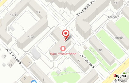 Фитнес-клуб Спарта на улице Пушкина на карте