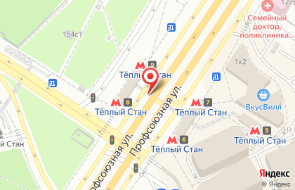 Парковка Гормост на Профсоюзной улице на карте