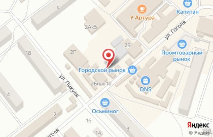 Универсальный рынок Вперед на улице Гоголя на карте