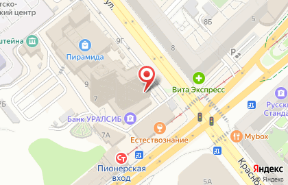 Магазин расходных материалов для салонов красоты Азбука красоты на Краснознаменской улице на карте