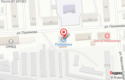 Супермаркет Пятёрочка на Пахомова на карте