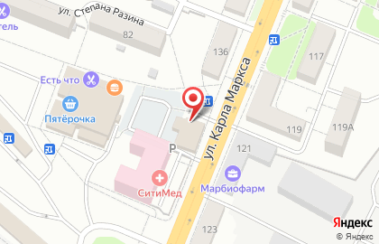 Магазин разливного пива Пивпункт на улице Карла Маркса на карте