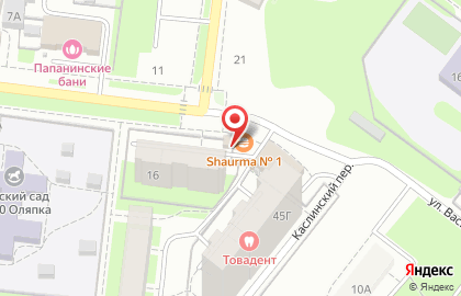 Кафе быстрого питания Shaurma №1 в Дзержинском районе на карте