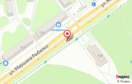 Центр продажи и проката снаряжения Адреналин на улице Маршала Рыбалко на карте