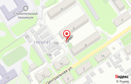 Продуктовый магазин Элина на Центральной улице на карте