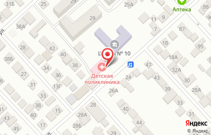 Каспийская центральная городская больница на Трудовой улице на карте