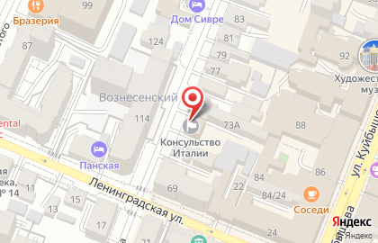 Представительство в г. Самара Консульство Италии на карте