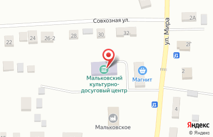 Мальковский культурно-досуговый центр на карте