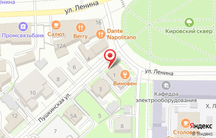 Обжорка на Пушкинской улице на карте